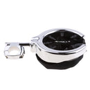 7/8" & 1" Universal Motorcycle Bike Cup Holder Chrome Handlebar Drink Bottle Holder with Mesh Basket