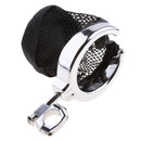 7/8" & 1" Universal Motorcycle Bike Cup Holder Chrome Handlebar Drink Bottle Holder with Mesh Basket