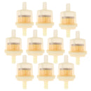 10 x Plastic 5/16'' Motorcycle Petrol Inline Fuel Filter Cleaning Engine