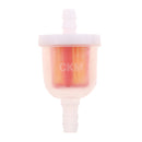 10pcs Plastic Universal Gasoline Inline Fuel Filter Motorcycle Part Fit 6mm Fuel Pipes
