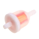 10pcs Plastic Universal Gasoline Inline Fuel Filter Motorcycle Part Fit 6mm Fuel Pipes