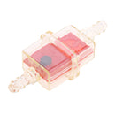 10pce Petrol Inline Fuel Filter Car Fit 6mm Pipes Red,Easy to install