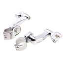 32mm Adjustable Highway Long Angled Foot Peg Mount Kit For Harley Touring