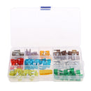 140pcs Car 2A-40A Mini Blade Fuse Assortment + Fuse Puller Kit Set Box