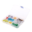 140pcs Car 2A-40A Mini Blade Fuse Assortment + Fuse Puller Kit Set Box