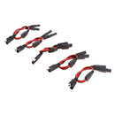 5 Pieces 1 to 2 SAE DC Power Automotive DIY Connector Cable 18AWG 30cm 300mm 1ft