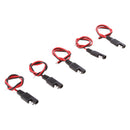5pcs Battery Tender SAE Connector DC Power Automotive DIY Cord Cable 18AWG