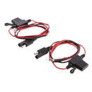 2pcs Disconnect Plug Battery Tender Terminal Harness with Fused 2-Pin Quick