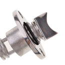 1 Inch Oval Garboard Drain Plug Fits Hole Screw Thread Stainless Steel for Boats