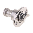 1 Inch Oval Garboard Drain Plug Fits Hole Screw Thread Stainless Steel for Boats