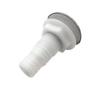 Boat Thru Hull Fitting 1inch ID Hose - Marine 316 Stainless Steel Covered
