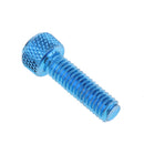 10pcs M6 x 20mm Pitch Alloy Steel Hex Bolt Socket Head Cap Screws Blue