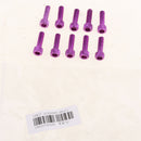 10pcs M6 x 20mm Pitch Alloy Steel Hex Bolt Socket Head Cap Screws Purple