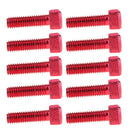 10pcs M6 x 20mm Pitch Alloy Steel Hex Bolt Socket Head Cap Screws Red