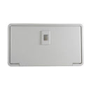 97022-A Artic White Compact Exterior Shower with Latch and White Knob