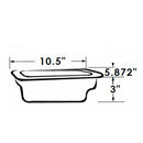97022-A Artic White Compact Exterior Shower with Latch and White Knob