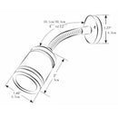 Adjustable LED Reading Light Warm White Lamp for Marine RV Home Camping