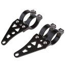 Motorcycle Black 39mm Turn Signal Clamps Headlight Mount Bracket Fork Ear for Chopper Cafe Racer