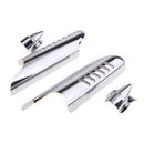 Chrome Fork Lower Leg Deflectors Shield & Nut Cover For Harley Touring 2000-2013