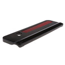 Black Saddlebag Latch Covers + Red Reflectors for Harley Road Glide 93-13
