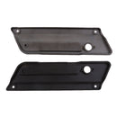 Black Saddlebag Latch Covers + Red Reflectors for Harley Road Glide 93-13