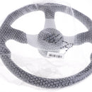 Replacement 340mm Aluminum Alloy Marine Sport Pontoon Boat Steering Wheel & Soft Foam Grip