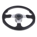 Replacement 340mm Aluminum Alloy Marine Sport Pontoon Boat Steering Wheel & Soft Foam Grip