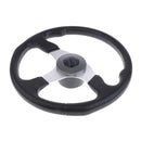 Replacement 340mm Aluminum Alloy Marine Sport Pontoon Boat Steering Wheel & Soft Foam Grip