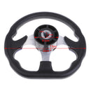 Replacement 320mm Battle Style Aluminum Marine Sport Pontoon Boat Steering Wheel & Soft Foam Grip Blue