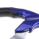 Replacement 320mm Battle Style Aluminum Marine Sport Pontoon Boat Steering Wheel & Soft Foam Grip Blue