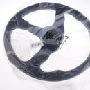 Boat Steering Wheel Aluminum 13.4" 3/4" Marine Yacht Sport Wheel & Hub Black