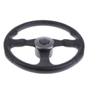 Boat Steering Wheel Aluminum 13.4" 3/4" Marine Yacht Sport Wheel & Hub Black