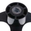 Boat Steering Wheel Aluminum 13.4" 3/4" Marine Yacht Sport Wheel & Hub Black
