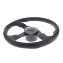 Boat Steering Wheel Aluminum 13.4" 3/4" Marine Yacht Sport Wheel & Hub Black