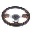 Marine Boat 12.6'' 320mm Steering Wheel W/ 3/4'' Tapered Key Adapter 3 spoke