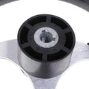 Marine Boat 12.6'' 320mm Steering Wheel W/ 3/4'' Tapered Key Adapter 3 spoke