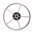 345mm Stainless Steel 5 Spoke 3/4'' Boat Steering Wheel Marine Yacht Pontoon Boat Wheel
