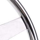 Universal Stainless Steel 340mm 3-Spoke 3/4'' Boat Steering Wheel for Marine Yacht Pontoon Boat Rib Speedboat Cruiser Fishing Inboard