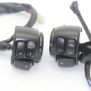 Motorcycle 1 Inch Handlebar Control Switches Black Wiring Harness for Harley 1996-2012