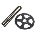 Motorcycle 68T Rear Chain Sprocket & 68 Links Chain for 49cc Mini Pocket Bike