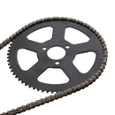 Motorcycle 68T Rear Chain Sprocket & 68 Links Chain for 49cc Mini Pocket Bike