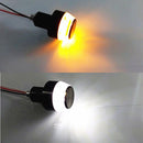 2 Pieces Motorcycle Handlebar Turn Signal Light Grip Bar Plug Strobe Side End LED Lamp Universal