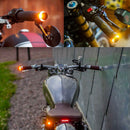 2 Pieces Motorcycle Handlebar Turn Signal Light Grip Bar Plug Strobe Side End LED Lamp Universal