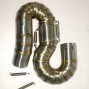 Motorcycle Connecting Mid Link Pipe Slip on Exhaust for HONDA CBR 1000RR 2008-2011