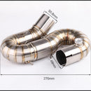 Motorcycle Connecting Mid Link Pipe Slip on Exhaust for HONDA CBR 1000RR 2008-2011