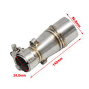 Motorcycle Connecting Mid Link Pipe Slip on Exhaust for Ninjia Z250 250 300