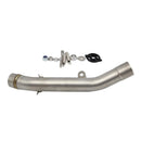 MMotorcycle Connecting Mid Link Pipe Slip on Exhaust for Kawasaki Z800 2013-2016