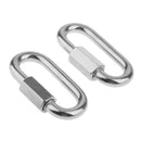 2pcs M10 10mm Marine Quick Link Shackle Repair Chains for Boats -Stainless Steel 316