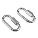 2pcs M10 10mm Marine Quick Link Shackle Repair Chains for Boats -Stainless Steel 316