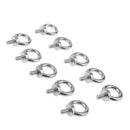 10pcs 316 Grade Stainless Steel Lifting Ring Eye Bolt Nuts Screws Bolts 10mm